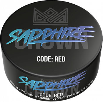Табак Sapphire Crown, 25гр "CODE: RED / Клубника,малина,розовый грейпфрут и личи"